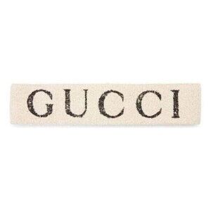 NWT GUCCI Alphabet Logo Headband Creamy White 491820-3G133 One Size